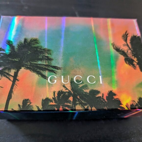 Gucci GG Supreme Monogram Flora Web Ophidia Card Case Red - Picture 8 of 8